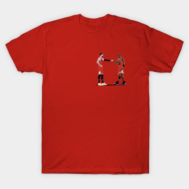 Bulls Past and Present T-Shirt by dbl_drbbl